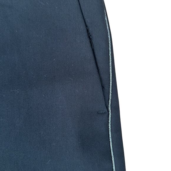 Loft Pant Skinny Leg Black Silver Stripe Size 12 - Picture 3 of 7